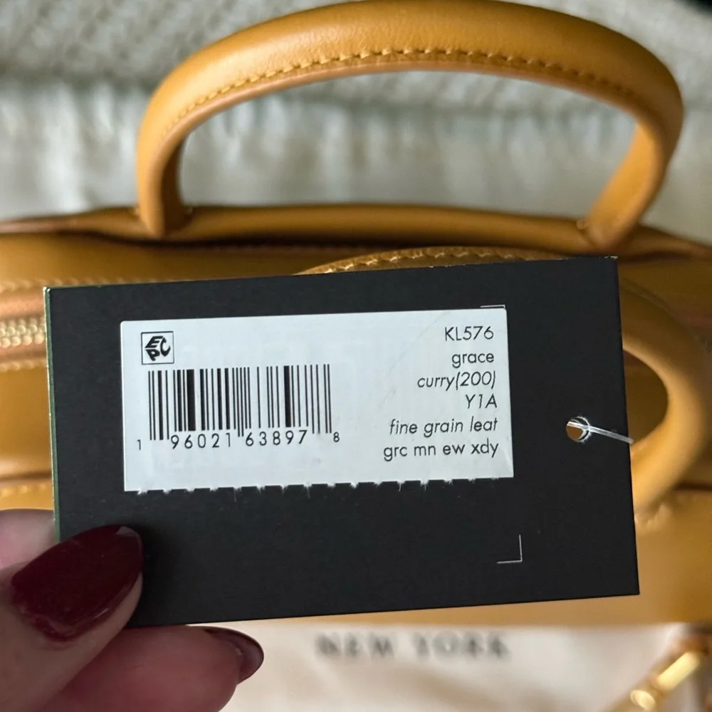 Kate Spade Retail Grace Bag in Curry / Mustard Yellow Leather Handbag Crossbody